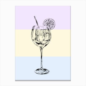 Aperol Spritz Art Print Gin And Tonic Canvas Print