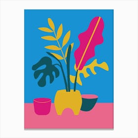 Bold Tropical Plant Print Canvas Print