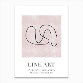 Line Art Abstract Collection 08 Canvas Print