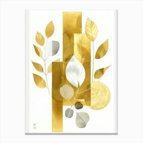 Abstract Gold Leaf Painting 4 Canvas Print