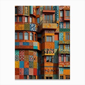 Colorful Building Canvas Print