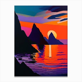 Acrylic Bay Sunset Canvas Print