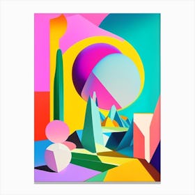 Planetesimal Abstract Modern Pop Space Canvas Print