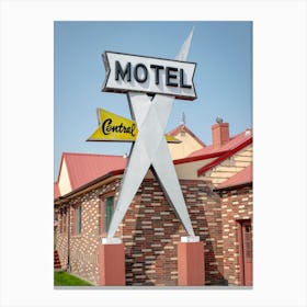 Central Motel Montana Canvas Print