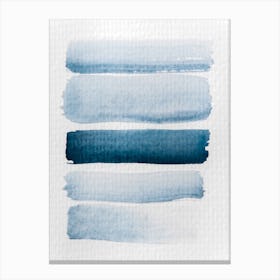 Aquarelle Meets Pencil Stripes Canvas Print