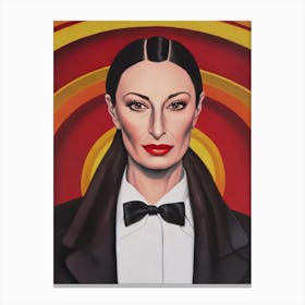 Anjelica Huston Illustration Movies Canvas Print