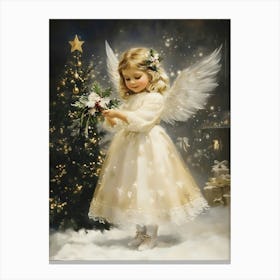 Angel Of Christmas Canvas Print