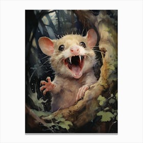 Adorable Chubby Hissing Possum 2 Canvas Print