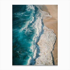 Ocean Waves On The Beach Canvas Print