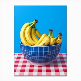 Bananas In A Bowl Photographic Style Canvas Print