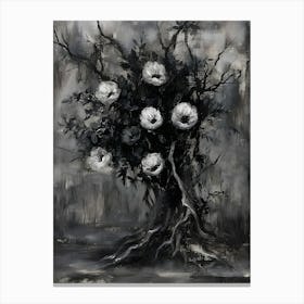 Tree Of Roses Canvas Print