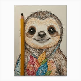 Sloth 14 Canvas Print