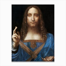 Salvator Mundi, Leonardo Da Vinci Canvas Print