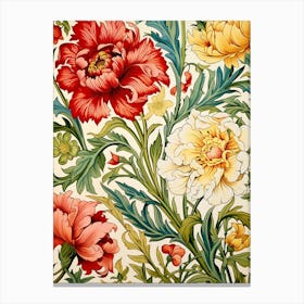 Wallpaper Floral Pattern 8 Canvas Print