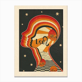 Leo Zodiac Star Sign  Canvas Print