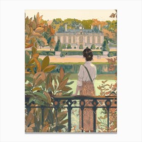 In The Garden Chateau De Villandry Gardens France 1 Canvas Print