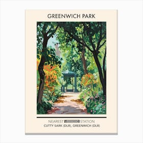 Greenwich Park London Parks Garden 3 Canvas Print