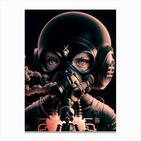 Gas Mask Canvas Print