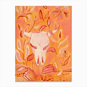 Boho Skull Canvas Print