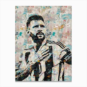 Abstract Messi 1 Canvas Print