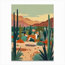 Cactus Dog 1 Canvas Print