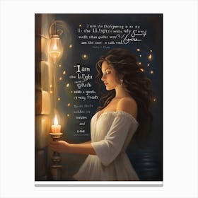 I Am The Light Of The World Canvas Print