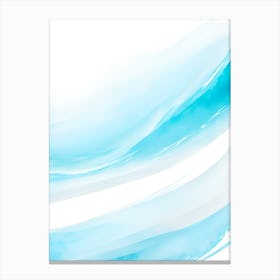 Blue Ocean Wave Watercolor Vertical Composition 99 Canvas Print