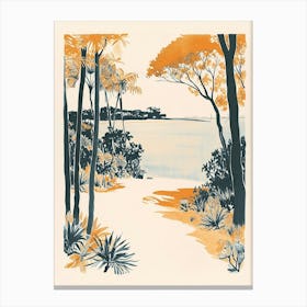 Audubon Park Retro Lithograph 4 Canvas Print