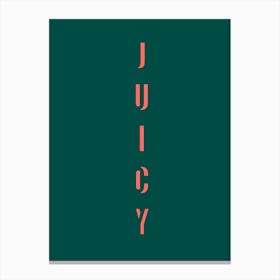 Juicy (Green) Canvas Print