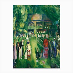 Tennis At Newport (1920) Oil Painting Art By George Bellows Canvas Print