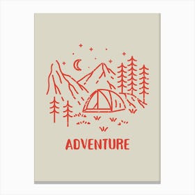 Adventure In The Mountains Canvas Print