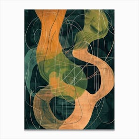 Abstract Swirls Canvas Print