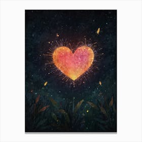 Heart In The Sky 3 Canvas Print
