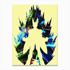 Anime Negative Space ― Wrath Cell Canvas Print