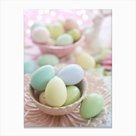 Pastel Easter Eggs Canvas Print