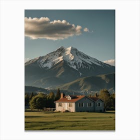 House In The Mountains Canvas Print