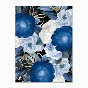 Blue Flowers 11 Canvas Print