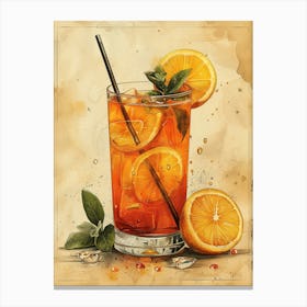 Orange Iced Tea 24 Canvas Print