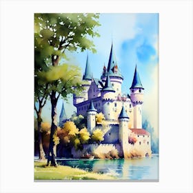 Castle By The Lake 2 Canvas Print