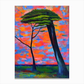 Baldcypress Tree Cubist 1 Canvas Print
