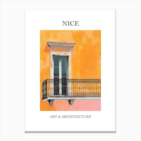 Nice Travel And Architecture Poster 2 Canvas Print