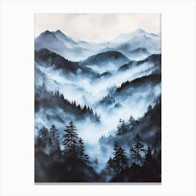 Misty Mountain Canvas Print Canvas Print