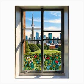 Toronto Stained Glass Window Canvas Print