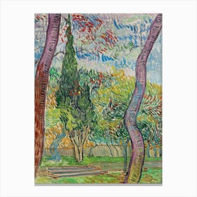 Van Gogh - Parc De L’Hôpital Saint Paul Canvas Print