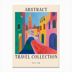 Abstract Travel Collection Poster Venice Italy 2 Canvas Print