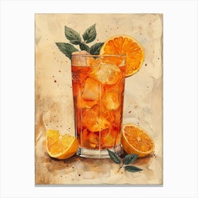 Orange Iced Tea 9 Canvas Print