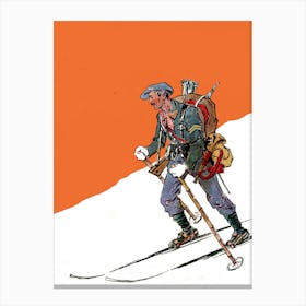 Skier On Skis Toile