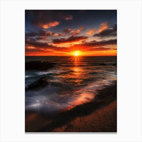 Sunset At The Beach 720 Canvas Print