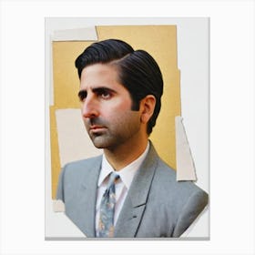 Jason Schwartzman Retro Collage Movies Canvas Print