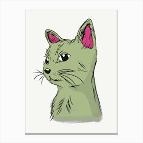 Cat Creative Illustration Canvas Print